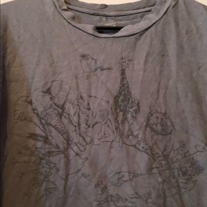 American Eagle blue oversized t-shirt Size:medium